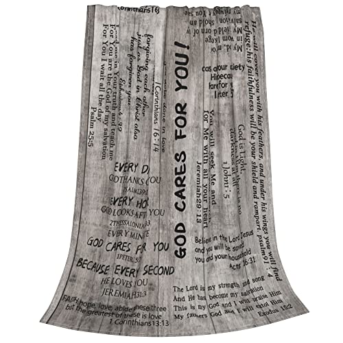 Wish Tree Christian Gifts For Women Scripture Throw Blanket Religious Spiritual Gifts With Bible Verse, Inspirational Thoughts And Healing Prayers Gift For Women Men 50"X60" (Holy Bible) #TOP1
