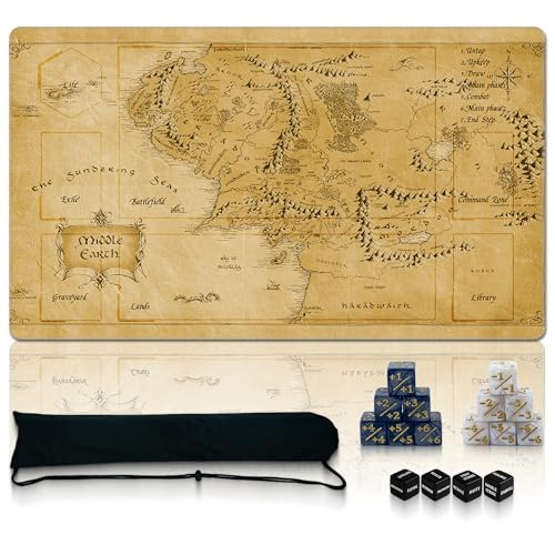 Auralvia Ultimate TCG Battle Set: Stitched Playmat (24"x14") + 16