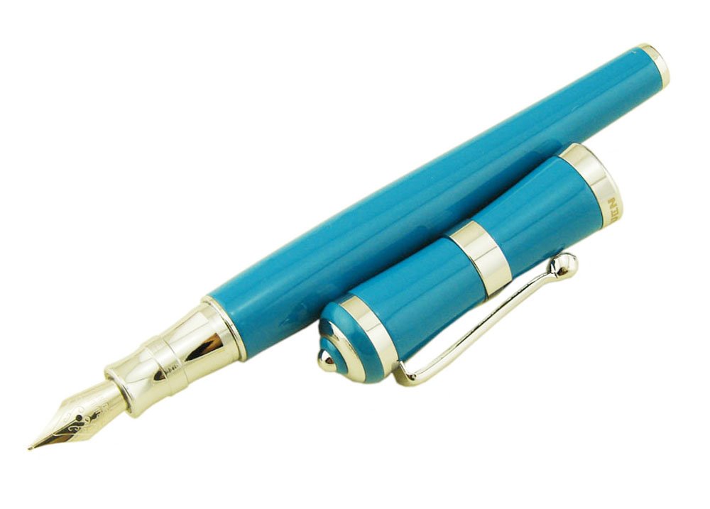 Amazon | Erofa Fuliwen 古典的な万年筆、高級ペン先、スカイブルー