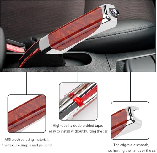 DASHDYNAMO Store DASHDYNAMO Carbon Fibre Car Handbrake Cover - Image 4