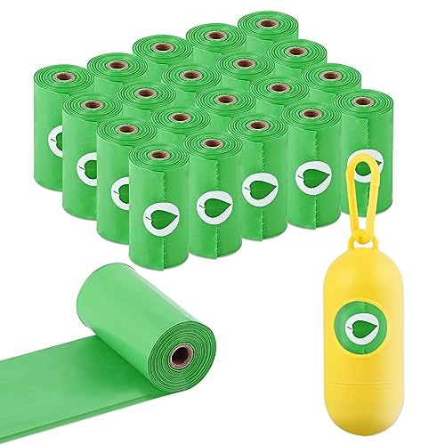 Dog Poop Bags with Dispenser, Pet Waste Bags Doggie Bags, Guaranteed Leak Proof and Extra Thick Waste Bag Refill Rolls For Dogs,Lavender Scented (300 Bags)