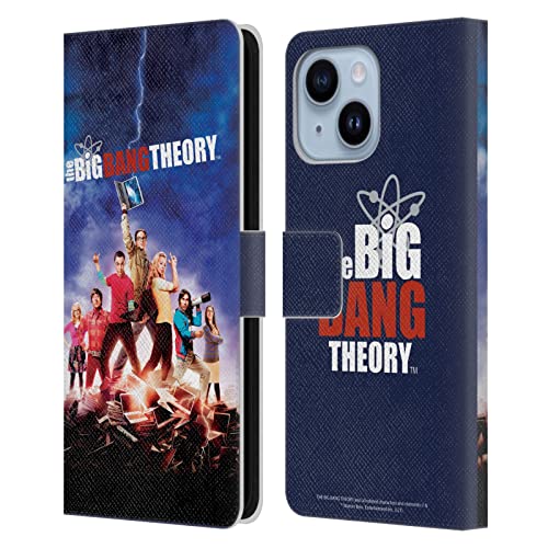Étui en cuir iPhone 14 Plus The Big Bang Theory protection intégrale élégante Saison 5