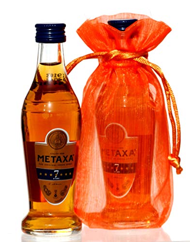 Preisvergleich Produktbild Metaxa 7 Miniatur i. Chiffon Säckchen