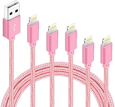 IDISON iPhone Lightning Cable Apple MFi Certified Braided Nylon Fast Charger Cable Compatible iPhone Max XS XR 8 Plus 7 Plus 6s 5s 5c Air iPad Mini iPod