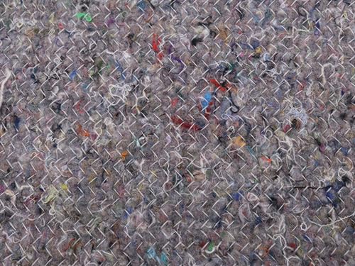 Umzugsdecken Möbelpackdecken Lagerdecken Packdecken, 150 x 200 cm, 330-350 g/m², Grau, 2-seitig gesäumt (5 Stück)