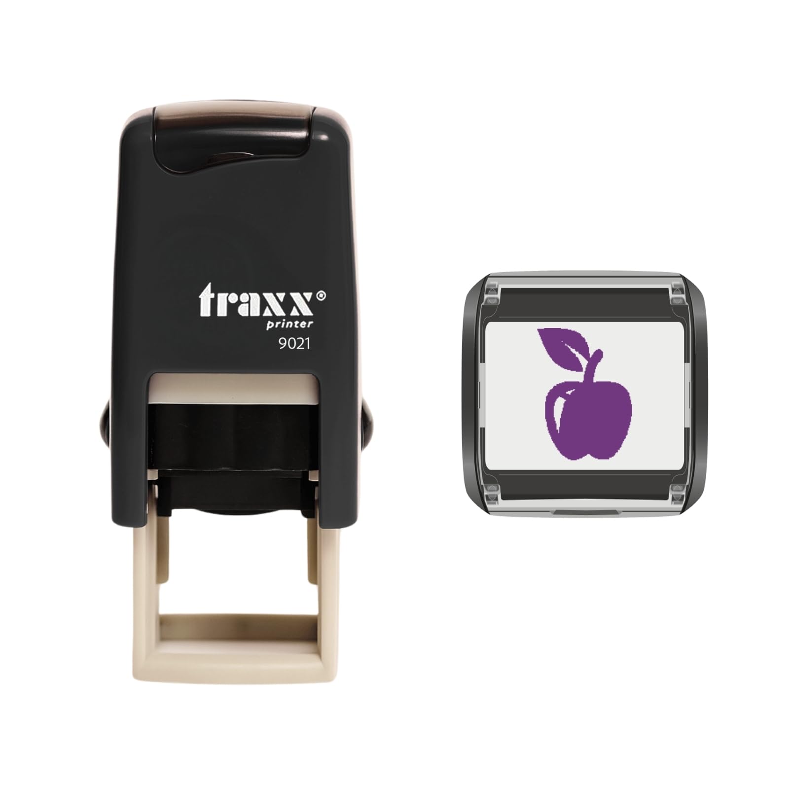 Traxx 9021 Loyalty Card Self Inking Rubber Stamp Cafe Shop Grocery Store Baker *A Violet Apple Design* โ image 1
