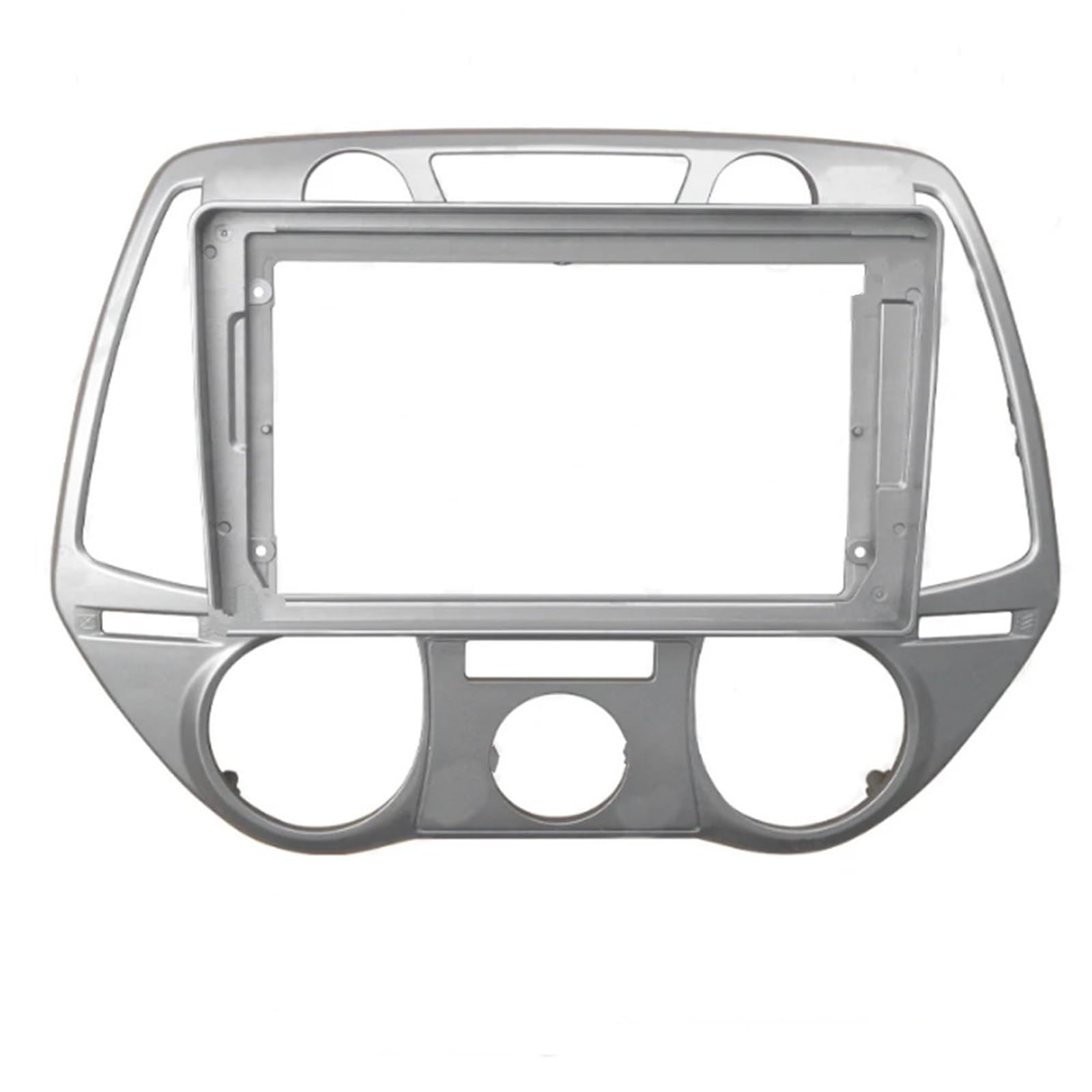Panel Embellecedor Radio Fascia Radio 9 Pulgadas para Panel Estéreo Reproductor Android 2Din Marco para Hyundai para I20 2008-2012 Marco Radio para Coche(AT Frame Cable)