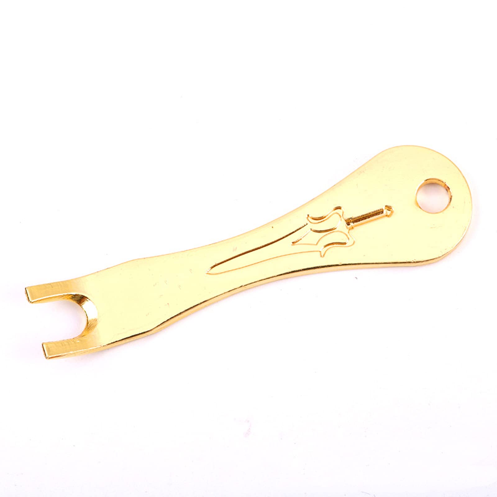 ZittopAcoustic Guitar Bridge Pins Puller Peg Remover - Strings Change - Multifunction Guitar Peg Puller Bridge Pin Remover Extractor Removal Metal Handy Tool Kit Accessories (Golden)