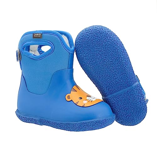 CNSBOR Kids Rain Boots for Toddler Girls Boys Seamless Rubber Boots Waterproof Boots for Kids Lightweight Unisex-Child Handle It Rain Boots Kids
