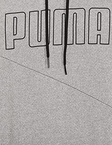 Image of Puma Men's Train Lightweight SS Hoodie, Grey, X-Small