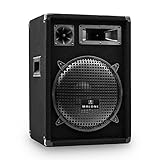 PERFEKT AUSGESTATTET: Die Box verfügt über eine Empfindlichkeit von 96 db und einen Frequenzgang von 30 Hz bis 18 kHz. Hierbei handelt es sich um einen 2-Wege-Lautsprecher mit einem 30 cm-Subwoofer, sowie einem Horn-Mitteltöner und einem Piezo-Hochtöner.