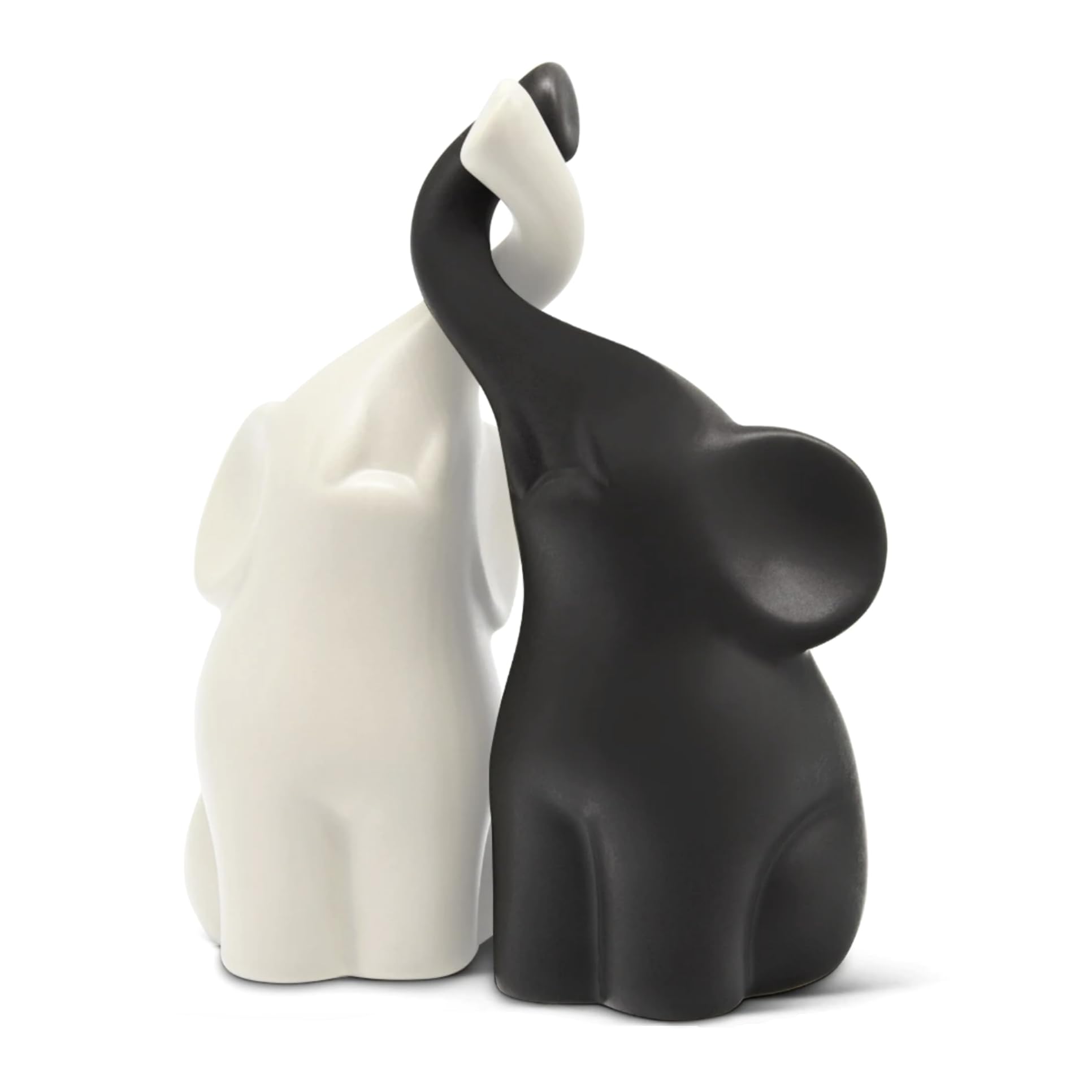 OwMell Set of 2 Loving Elephant Statue Figurine, 6...