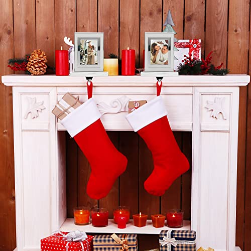 Stocking-Holders-for-Mantle–Set-of-2-Picture-Frame-Stocking-Holder–Two-White-Photo-Christmas-Stocking-Hanger Stocking Holders for Mantle–Set of 2 Picture Frame Stocking Holder–Two White Photo Christmas Stocking Hanger