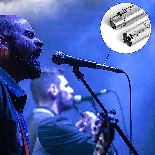 XLR Audio Adapter 4 Pack, 3-Pin XLR Microphone Adapter 2 XLR Male to Male & 2 Female to Female Balanced Couplers, Zine Alloy Shell, Gender Converter Connector, for Microphone, Mixer, Amplifier by Togconn - Used condition - Image 4