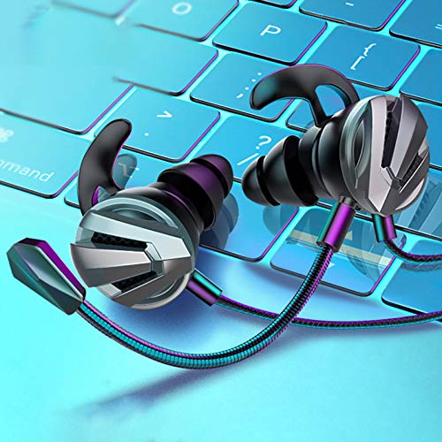 Cactusangui Universal Wired Gaming Earphone Heavy Bass Noise Cancelling Stereo Earbuds In-Ear Headset With Mic For Phone/Computer 7 #TOP1