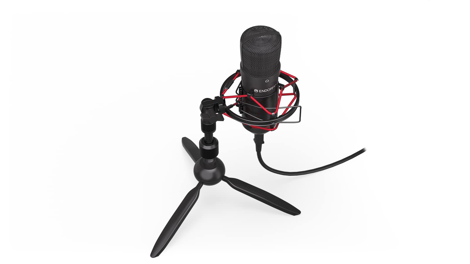 ENDORFY Solum T mikrofon USB do streamingu i podcastów, kardioidalny, tripod, pop filtr, shock mount, mikrofon pojemnościowy do PC Mac gaming