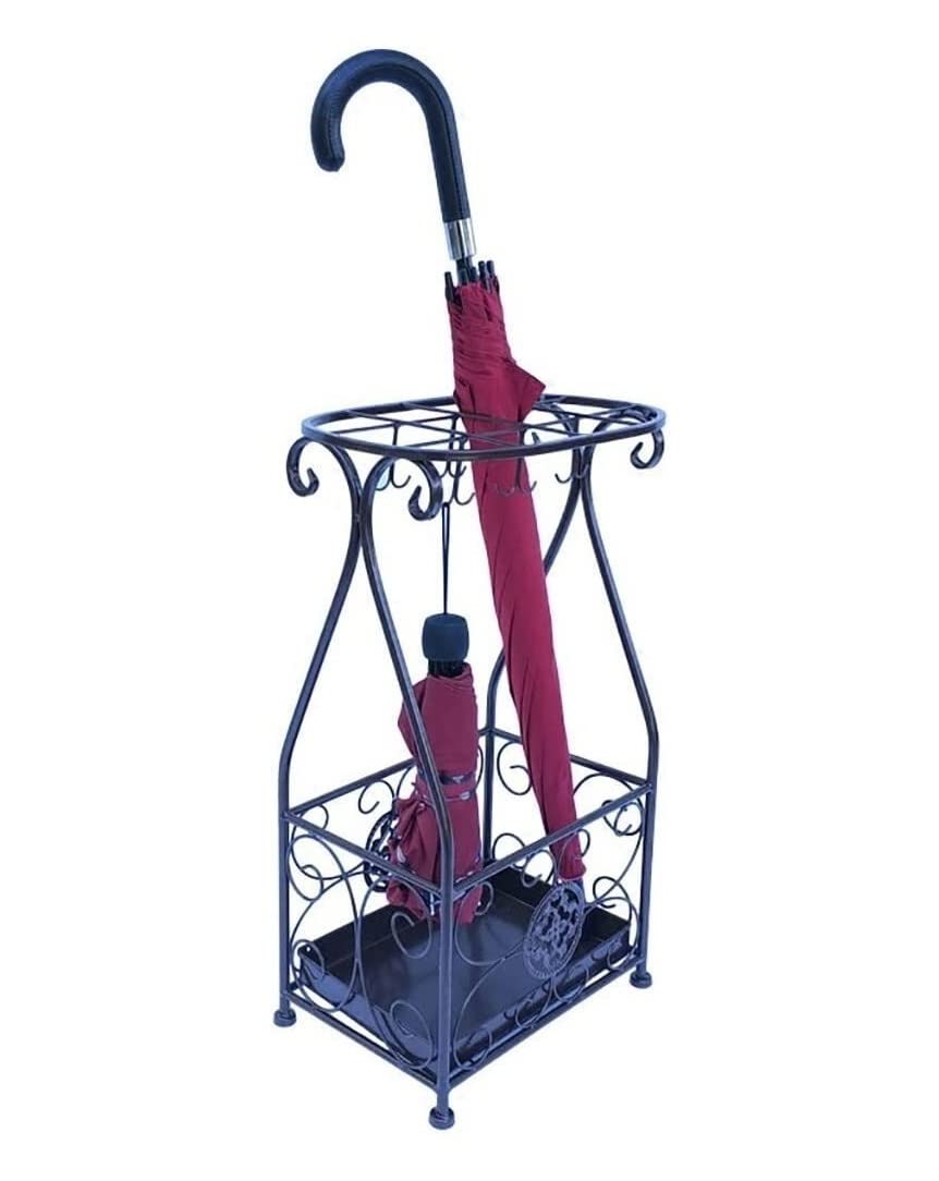 Porte-parapluie bureau et maison en fer forgé anti-corrosion