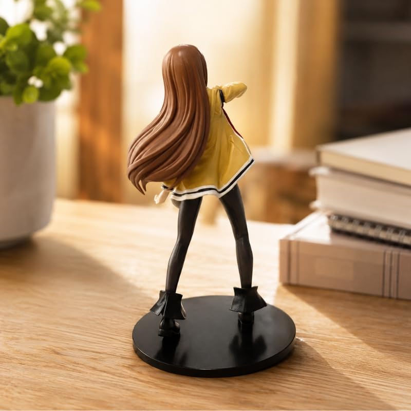 Image of Premium Action Figures Collectible for Office Desk, Study Table, Car Dashboard, Decoration for Anime Lovers, Fans, Kids, Collectors (Kurisu 18cm)