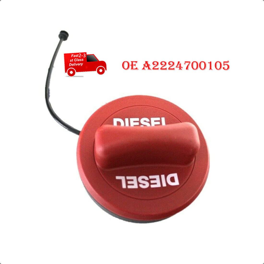 A2224700105 - Tapa de rosca de llenado de combustible diésel compatible con Mercedes Benz W176 W117 X156 W205 W213, A221 470 06 05