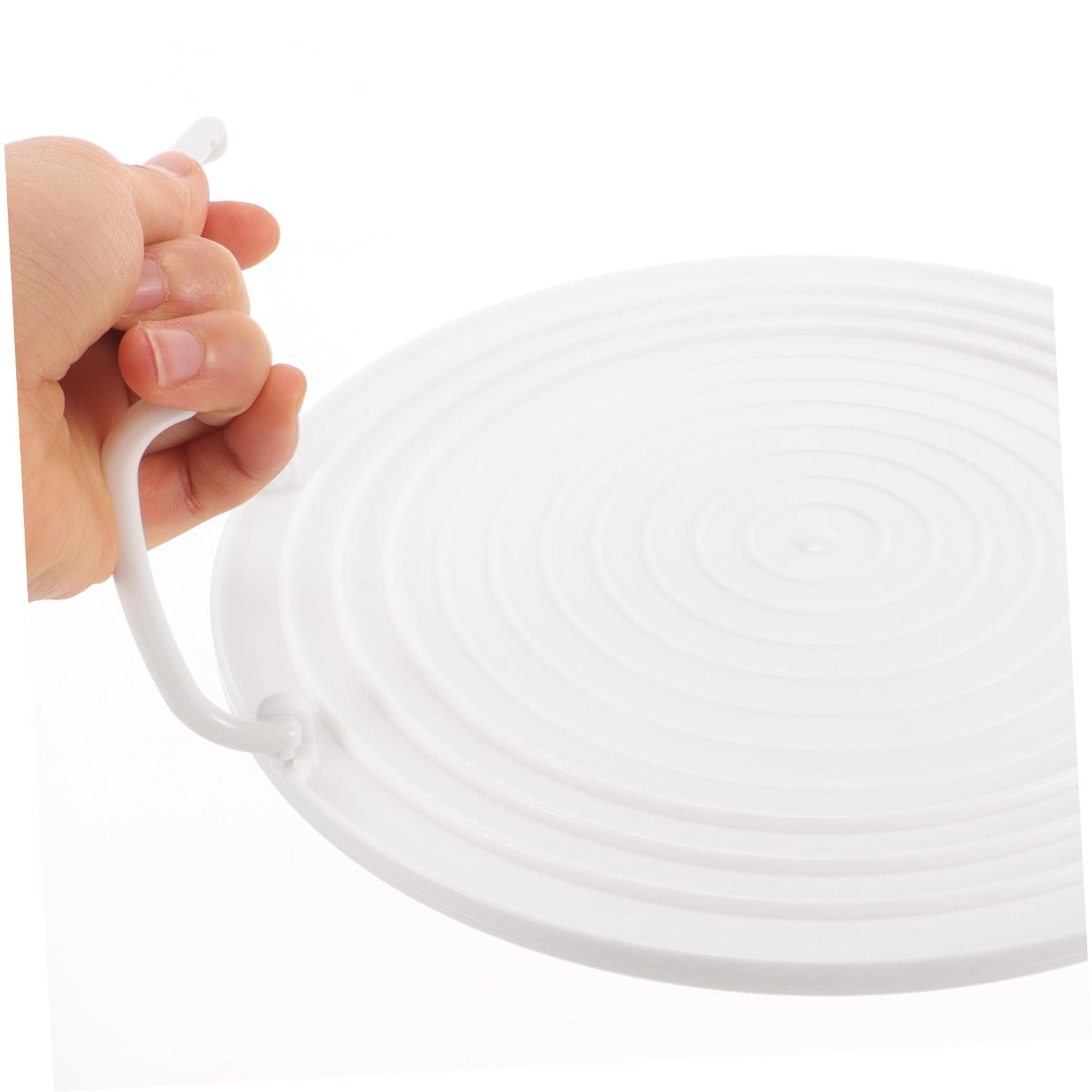 VILLCASE 2 pezzi Piatto Rialzato Microonde in Resistente Scaffale da Cucina Strati per Stoccaggio e Cottura Vapore Teglia Rotonda Multiuso per Forno e Microonde