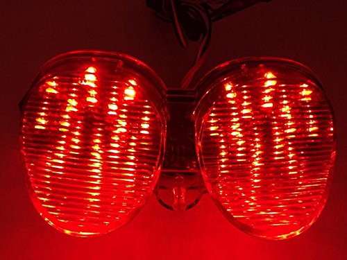 Httmt Mt177- New Smoke Rear Led Tail Light Compatible With 2001-2002 Yzf R6 Yzfr6 01 02 #TOP6