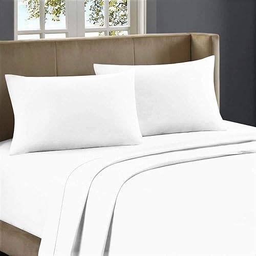 Juego de sábanas de algodón egipcio de 800 hilos tamaño California King de 4 piezas, color blanco, las mejores sábanas para cama, transpirable,