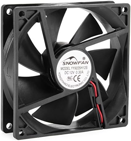 uxcell 92mm x 25mm 12V DC Cooling Fan Long Life Sleeve Bearing Computer Case Fan