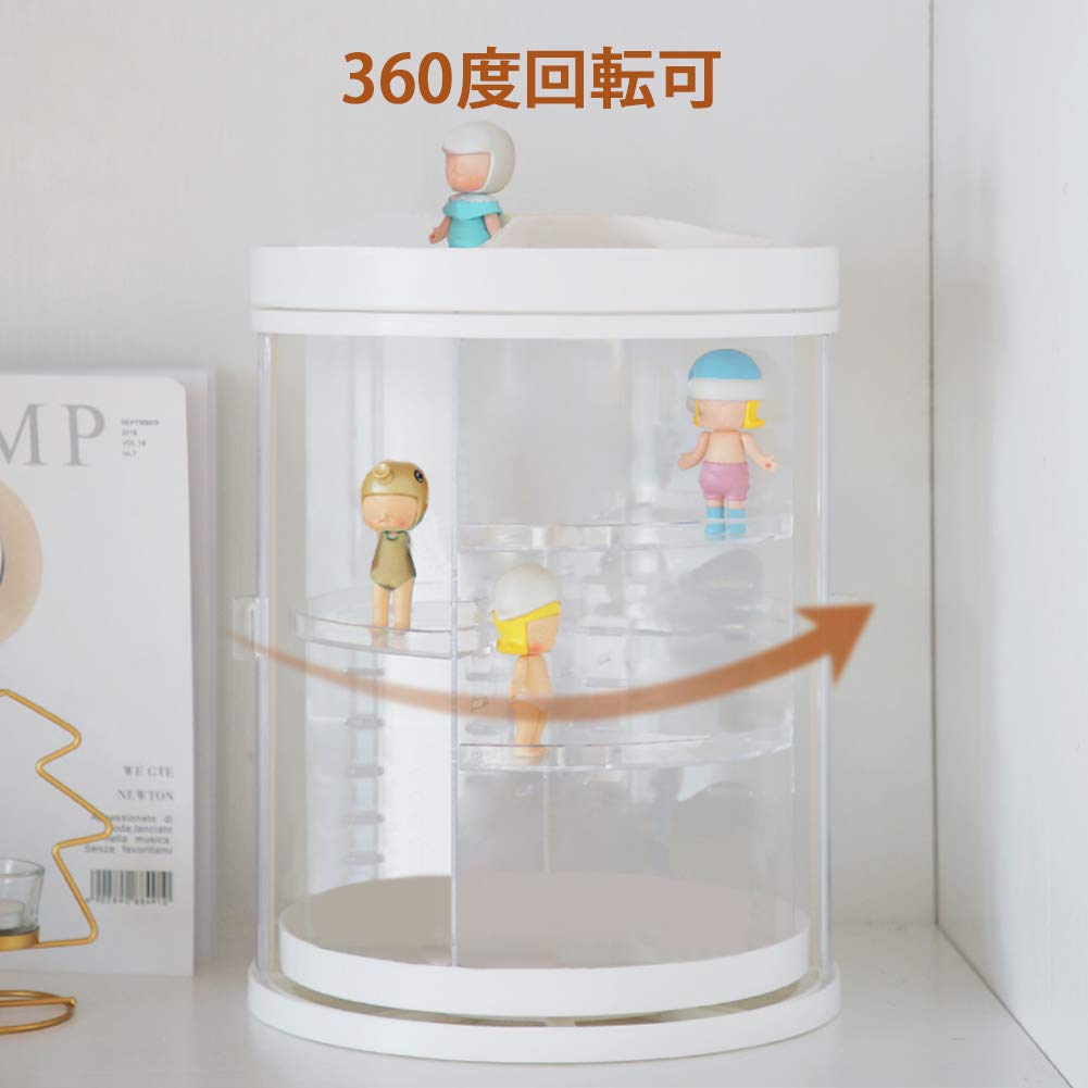 Amazon.co.jp: Umoraフィギュアケース 360度回転 コレクション収納