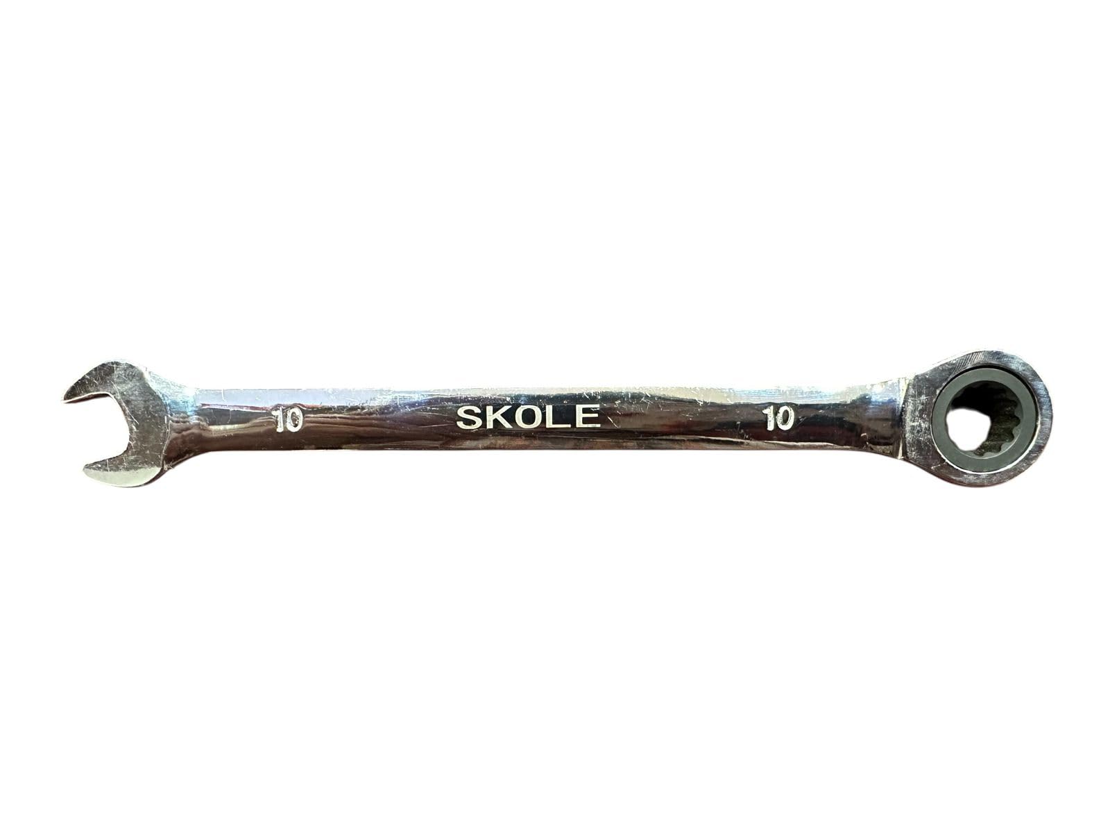 10mm Ratchet Wrench | Hardened Steel | Rust-Proof Polished Chrome Finish | High Torque for Auto & Home Repairs-image-44