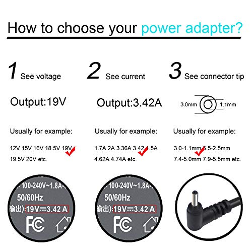19V 3.42A Ac Adapter For Acer Pa-1650-80 A13-045N2A Chromebook 13 C810 Cb5 14 Cb3-431 15 C910 C720 C720P C720-2848,Aspire S5 S7 S5-371 S7-392 S7-393 Power Supply #TOP1