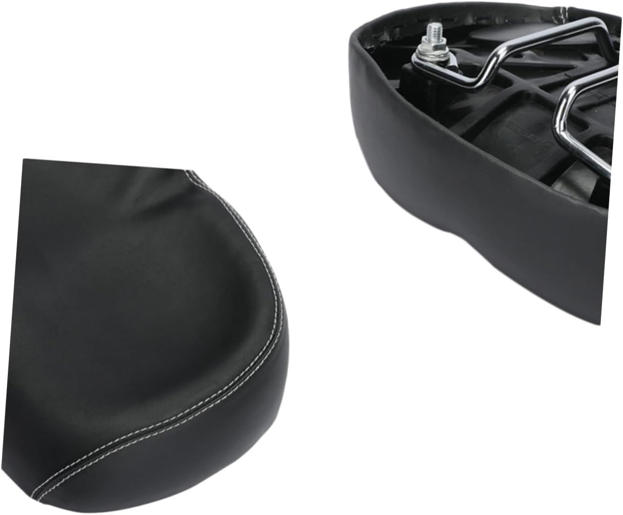 Thickened PU Mountain Bike Saddle with Breathable Cushion Soft Wide Riding Seat for Road and Racing Bikes Lightweight Shock-Absorbing Bicycle Seat Pad for Outdoor Cycling Black Red