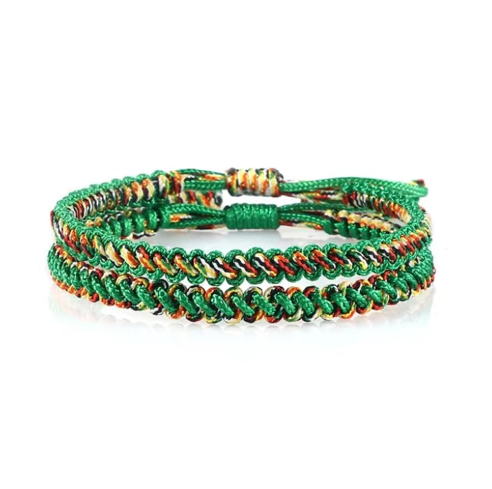 Bracelets réglables tissés rouges pour éviter les bijoux rigides et les allergies de peau