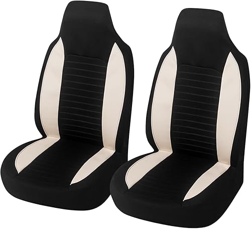 Fundas de asiento delantero de automóvil, protectores de asiento delantero de una sola pieza, 2 cojines transpirables de alta calidad para asientos