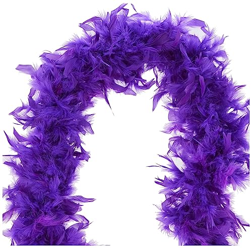 Smiffy's Smiffys Boa Deluxe, Viola, Piume, 180cm