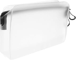 FRCOLOR 1Pc Bolsa De Cosméticos Bolsa De Maquiagem Branca Bolsas De Armazenamento Transparentes Bolsas De Viagem Bolsas De Cosméticos De Viagem Bolsa De Cosméticos De Higiene De Viagem