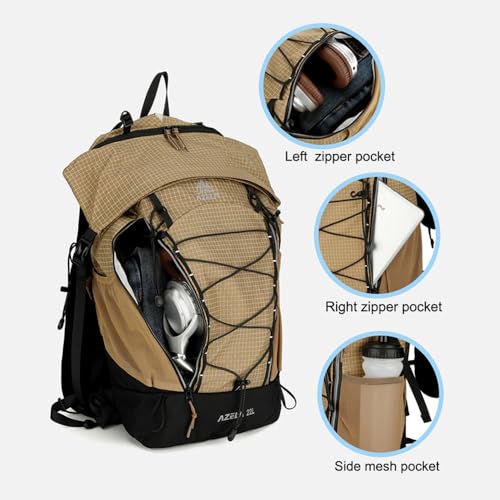 Mochila ligera de senderismo 22L para hombre y mujer miniatura 4