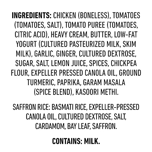 Aplenty Chicken Tikka Masala With Basmati Saffron Rice Frozen Box, 10 Oz #TOP6