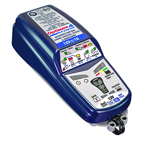 OptiMATE 4 DUAL Program, TM-341, 9-step 12V 1A sealed battery saving charger & maintainer