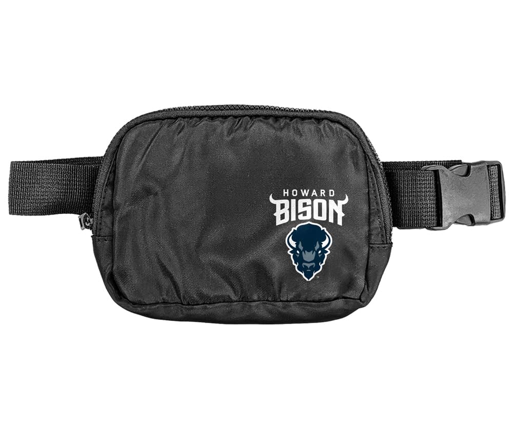 Howard University Primary Logo Belt Bag, Crossbody Fanny Pack for Women and Men, Adjustable