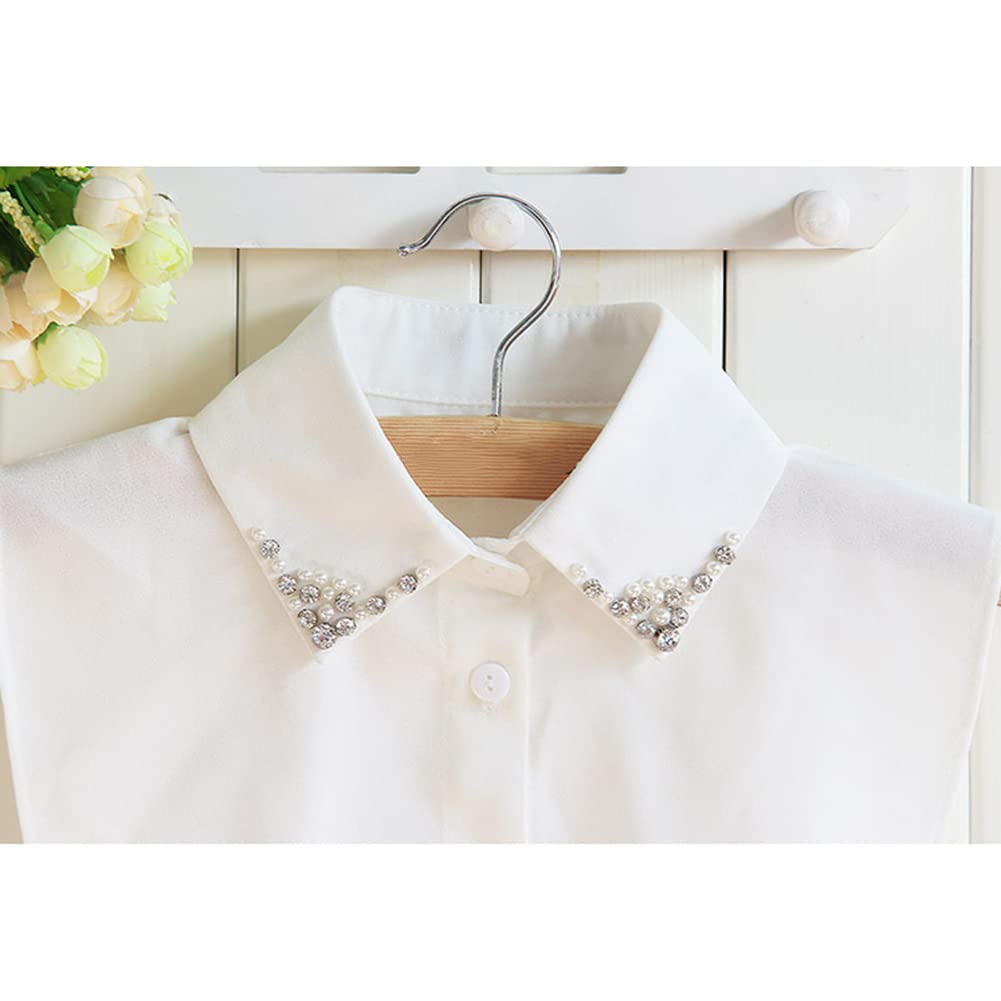 Uposao Femme En Mousseline De Soie Pull Faux Col Revers Amovible