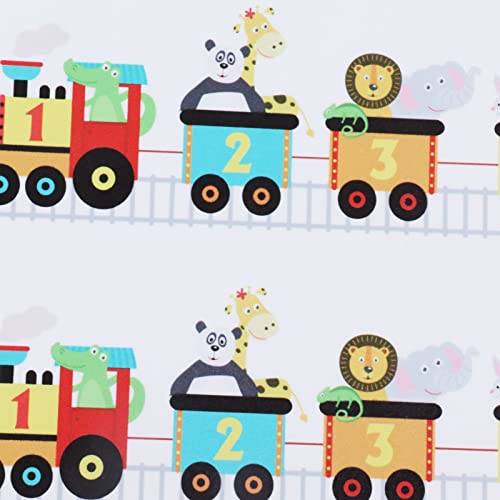 Adesivos de parede de número, adesivos de parede autoadesivos 5 peças decoração educação infantil cr