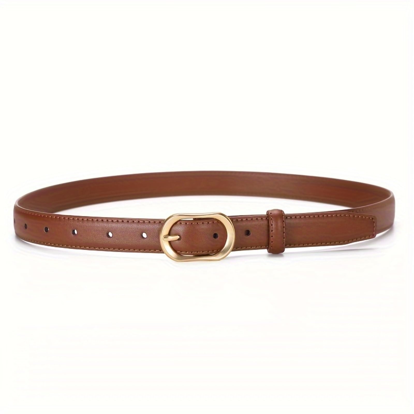 Ceinture Féminine Rétro Personnalisée, Boucle Texturée, En Denim Cuir Simple Et Polyvalente-black-110cm