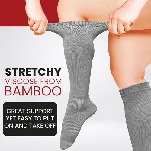 Image of BAMS Compression Socks Women & Men- Premium Bamboo Ultra Soft No-Smell 15-20 mmHg