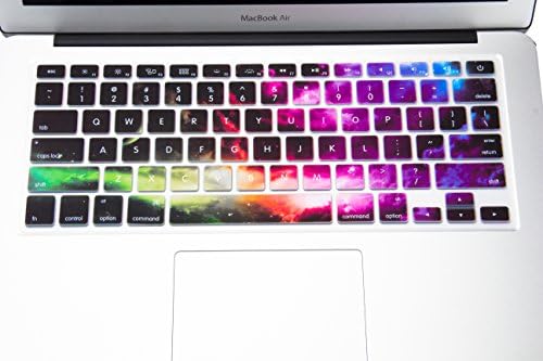 Funut Silicone Keyboard Cover for MacBook Air 13 Inch A1466 A1369 (Release 2010-2017) & MacBook Pro 13 Inch, MacBook Pro 15 Inch(2015 or Older Version, with or w/Out Retina Display) Nebula