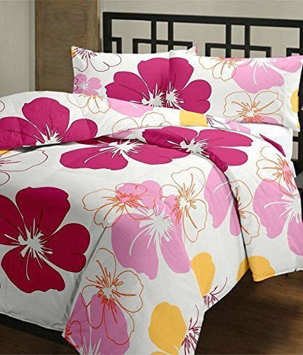 WONDERLOOK 100% Super Soft Reversible Design Dohar I AC Blanket I Blanket for All Season I Gifting (Single, Big Pink Flower) (B094H8Q6F1) Amazon Price History, Amazon Price Tracker