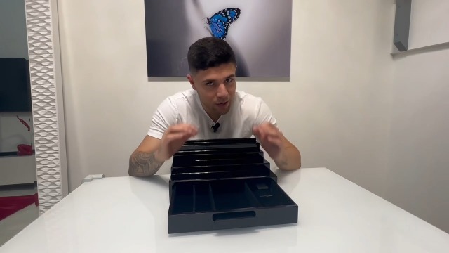 Amazon.com: ProCase 4 Tiers Lacquered Finish Wooden Cologne