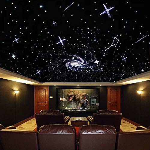 Amki 32W Twinkle Fiber Optic Light Starlight Headliner Kit, Bluetooth Led Rgbw Star Ceiling Light Kit By App/Remote Music Mode For Car Home Headliner Decoration(800Pcs*(400Pcs*13.1Ft+400Pcs*9.6Ft)) #TOP1