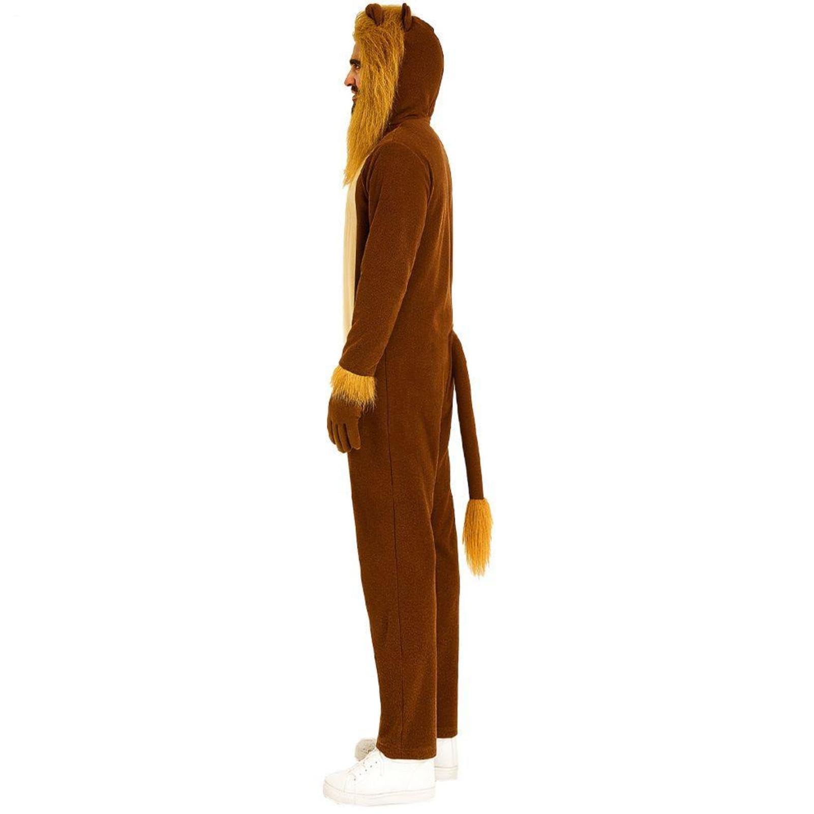 Kostium Lwa Męski Realistyczny Zwierzęcy Onesie