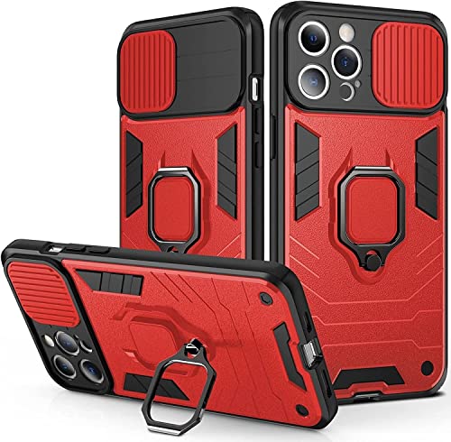 Coque iPhone 13 Pro Max SCHIK avec protège-caméra coulissant et anneau