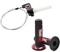 Vista 1 de Empuñadura universal de 22 mm y 7/8" de torsión con cable para motocicleta de motocross 250 Dirt Pit Motor Bike CRF70 TTR KLX110 SSR Thumpstar YCF